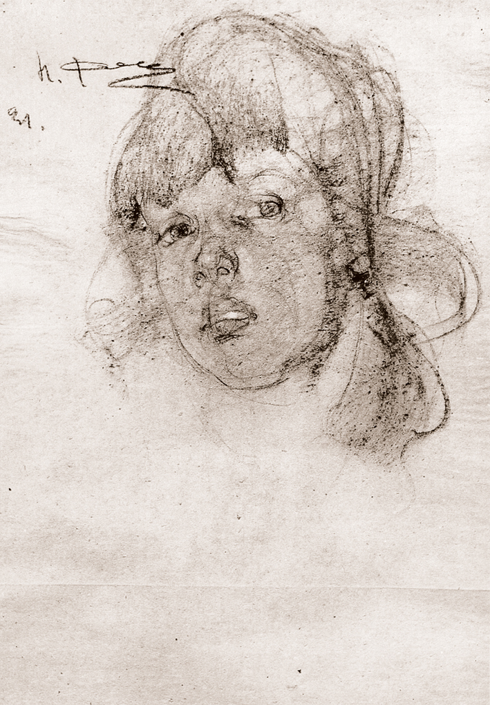  Nicolai Ivanovich Fechin —— 女孩头像 (2)